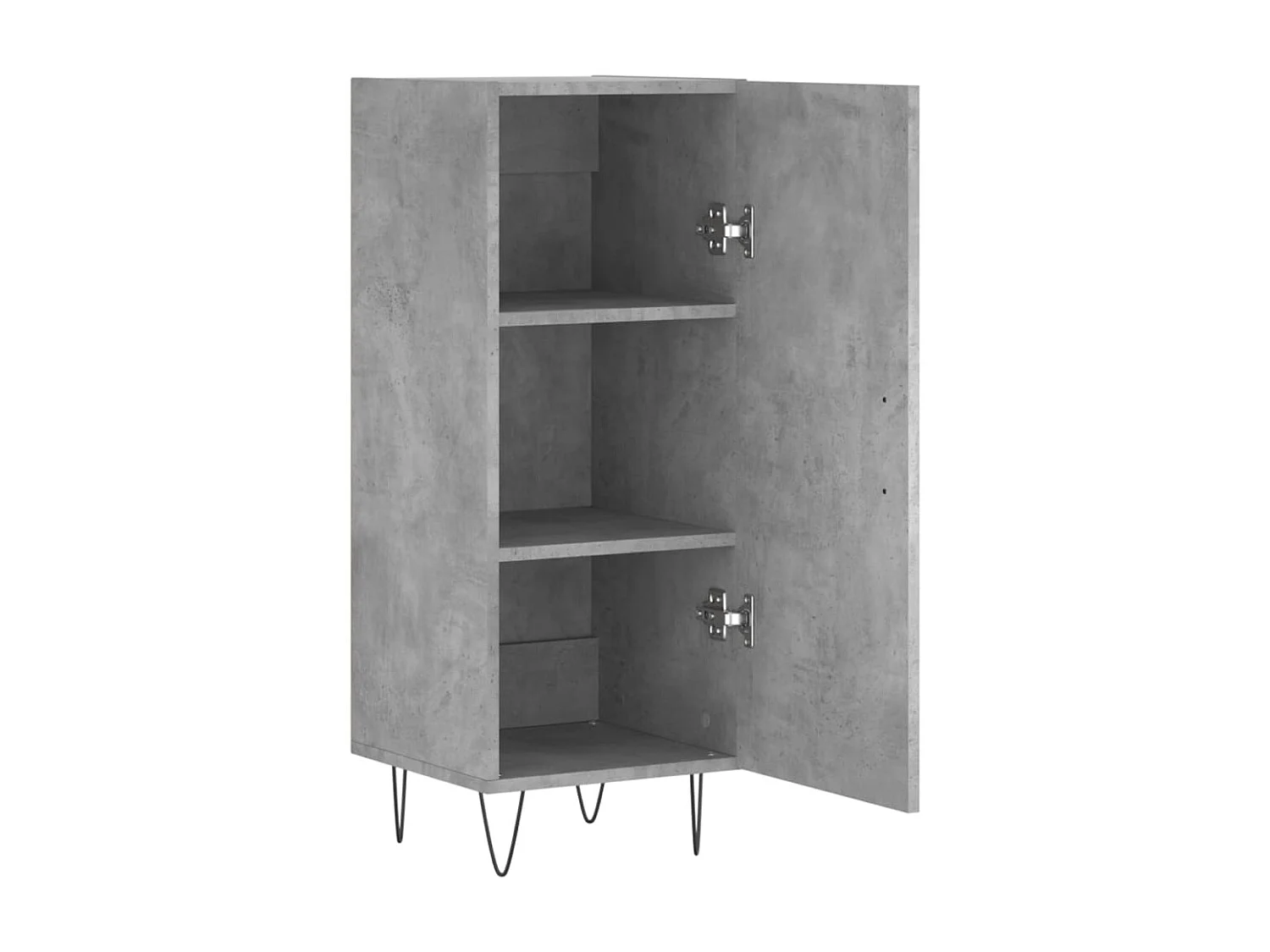 Sideboard Lowboard - Betongrau 34,5x34x90 cm Holzwerkstoff -RM38807
