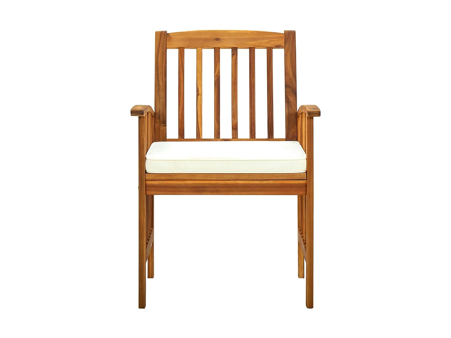 Chaises à dîner de jardin 2pcs et coussins Bois d'acacia massif SEF16052