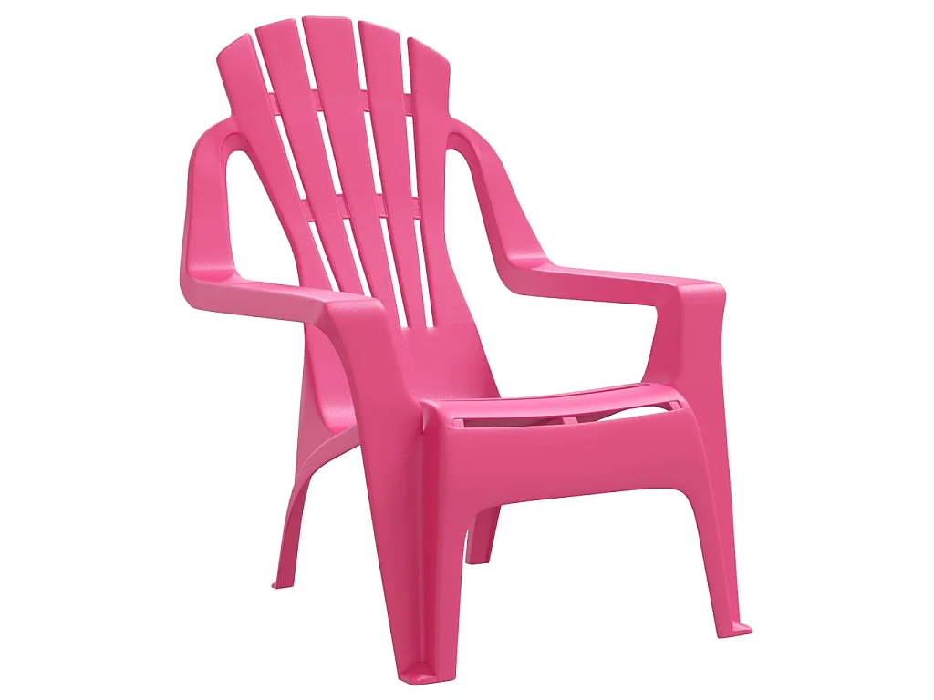 Chaises de jardin pour enfants lot de 2 rose 37x34x44 cm PP SEF69044