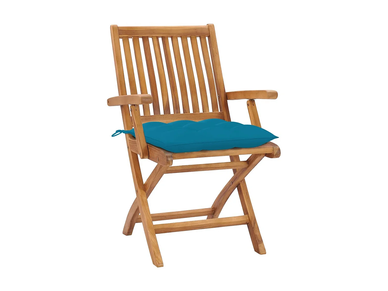 Cadeiras de jardim dobráveis c/ almofadões 6 pcs teca maciça PT233174