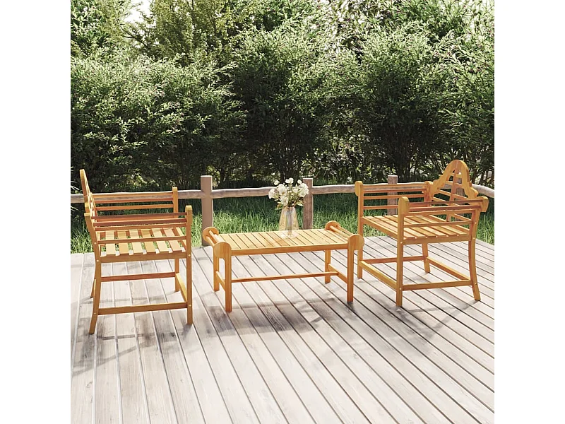 Chaises de jardin 2 pcs 91x62x94 cm Bois de teck solide SEF51019