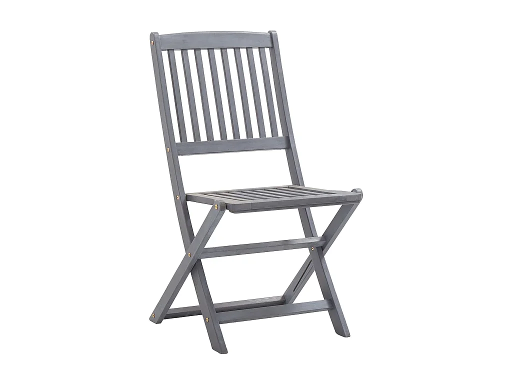 Klappbare Gartenstühle 4 Stk.| Outdoor-Stuhl mit Kissen Massivholz Akazie -gkd166400