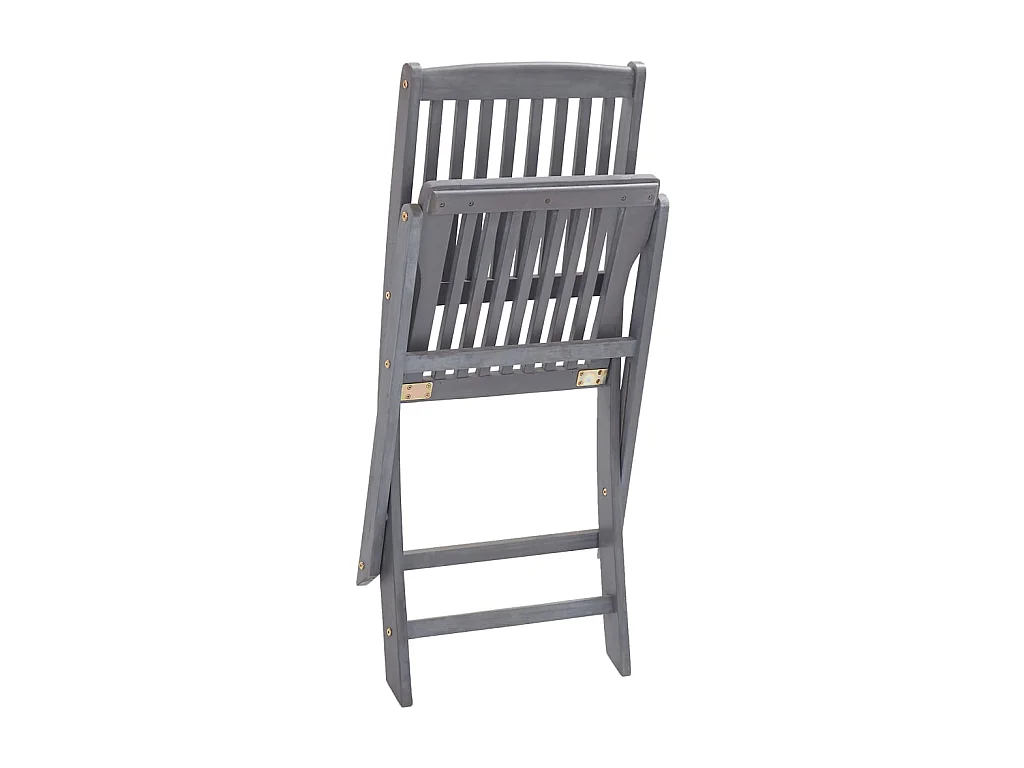 Klappbare Gartenstühle 4 Stk.| Outdoor-Stuhl mit Kissen Massivholz Akazie -gkd166400