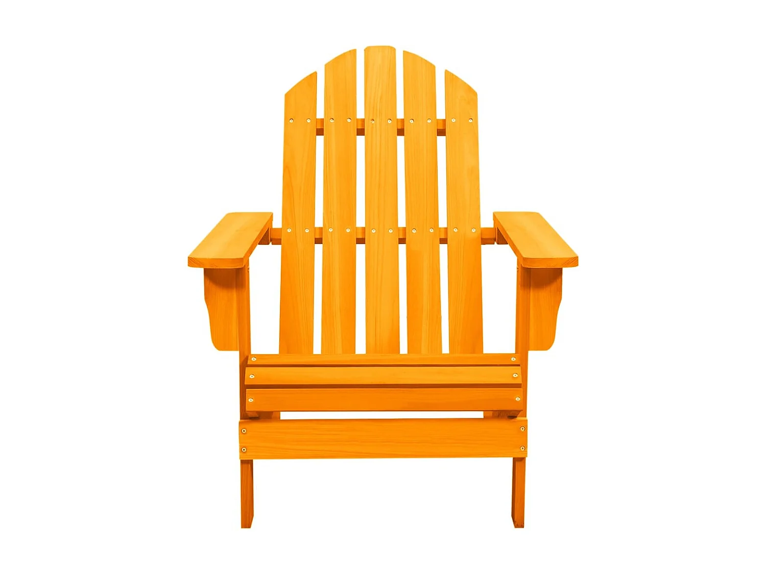 Silla de jardín Adirondack madera maciza de abeto naranja ES22629