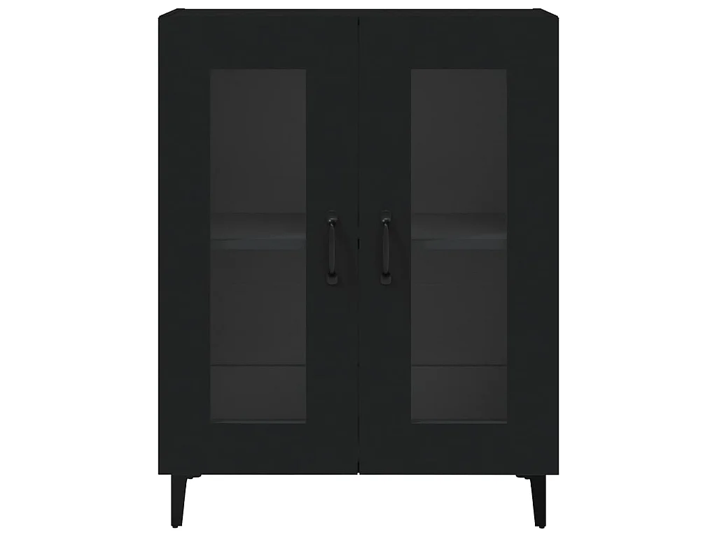 Sideboard Schwarz Anrichte 69,5x34x90 cm Holzwerkstoff -RM96173