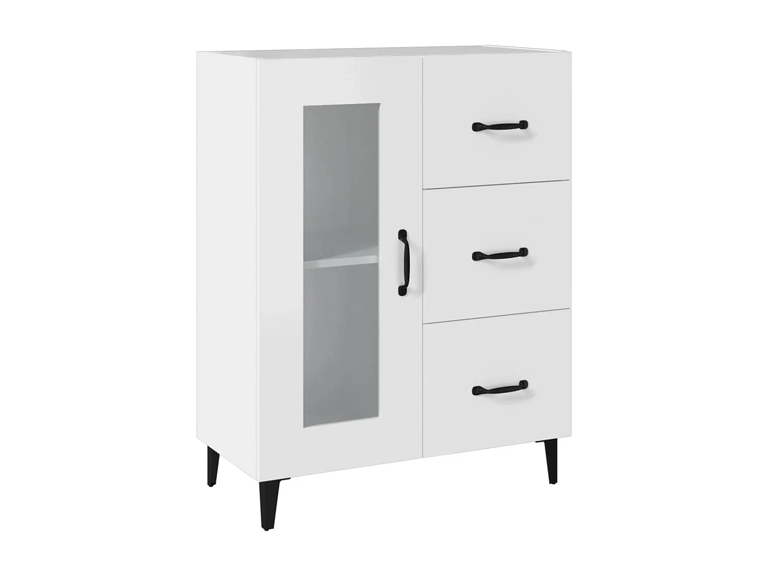 Sideboard Weiß Anrichte 69,5x34x90 cm Holzwerkstoff -RM51076