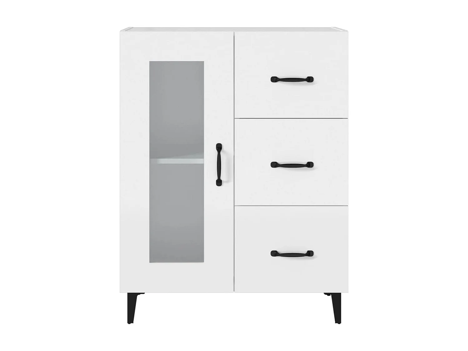 Sideboard Weiß Anrichte 69,5x34x90 cm Holzwerkstoff -RM51076