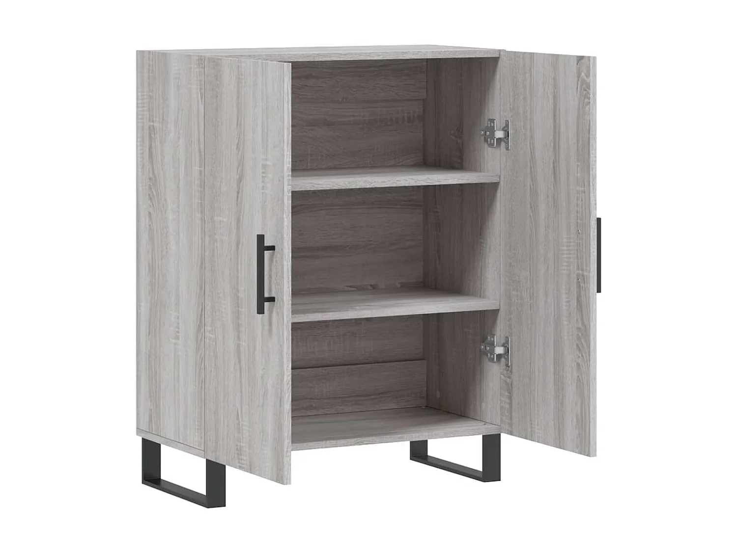 Sideboard Grau Sonoma - Lowboard 69,5x34x90 cm Holzwerkstoff -RM76839