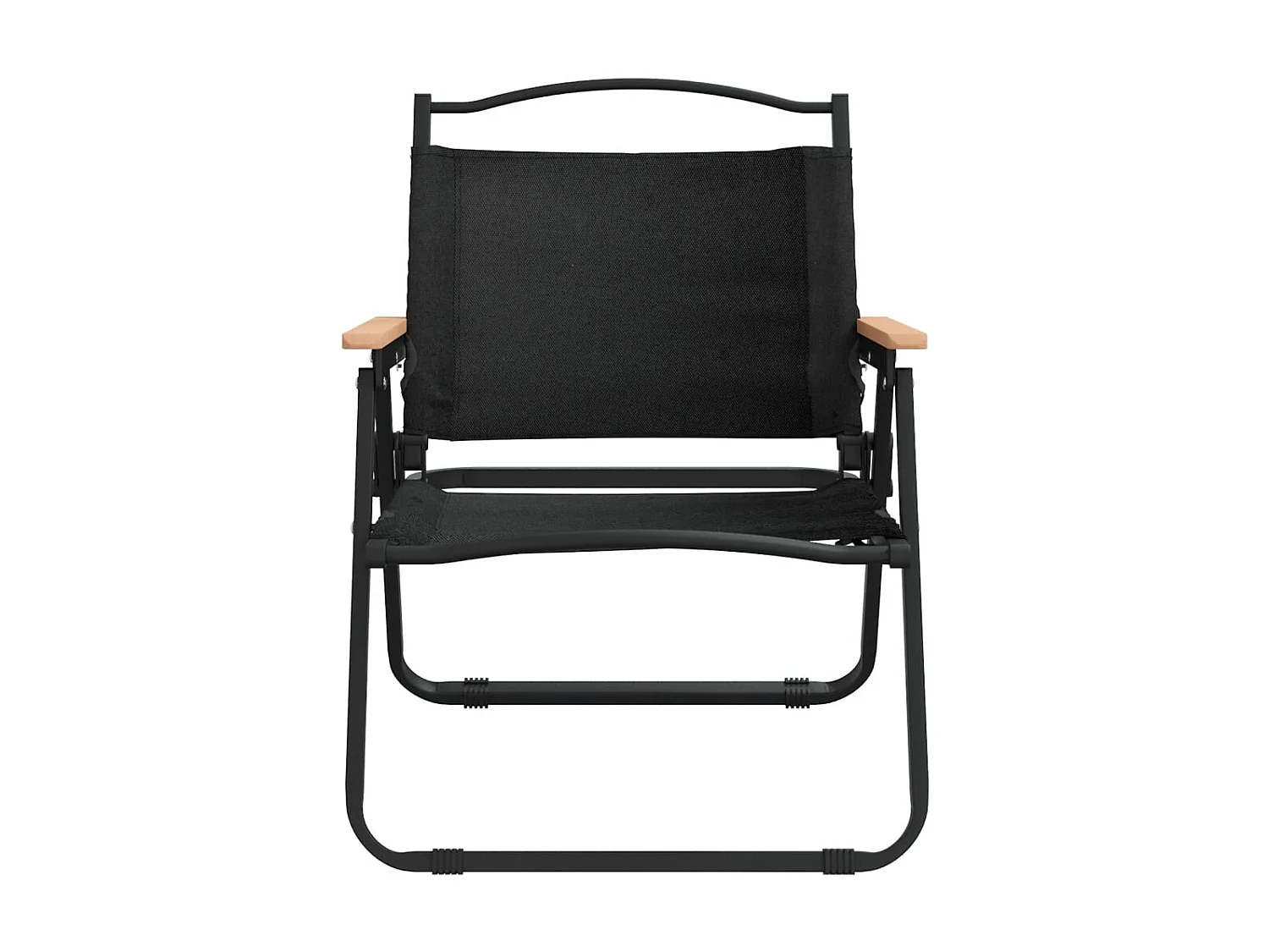 Sillas de camping 2 uds tela Oxford negro 54x43x59 cm ES60156