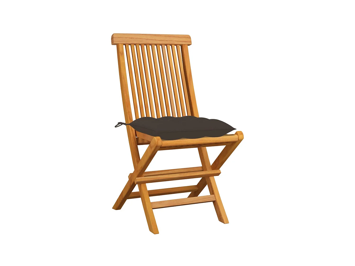 Tuinstoelen 4 st met taupe kussens massief teakhout NL40486