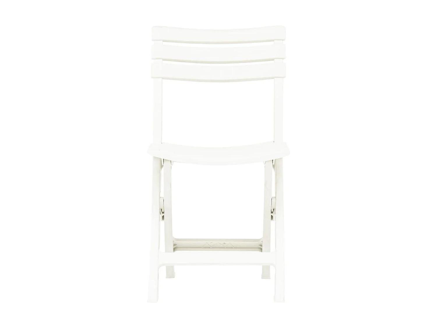 Chaises de jardin pliables 2 pcs Plastique Blanc SEF35042