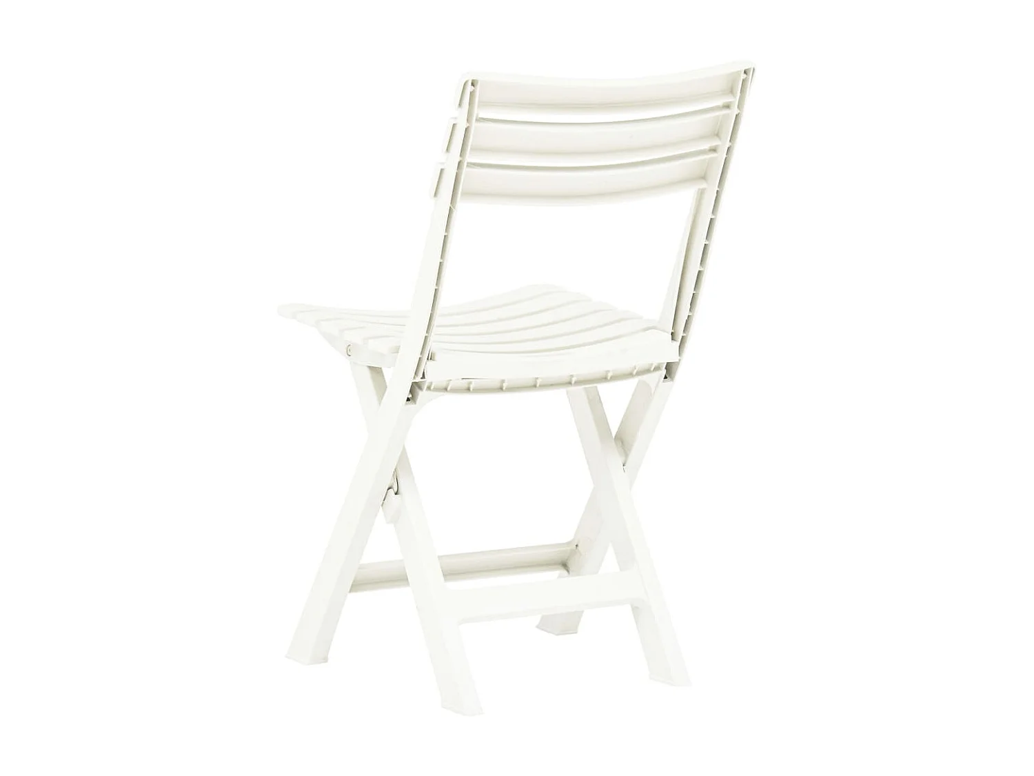 Chaises de jardin pliables 2 pcs Plastique Blanc SEF35042
