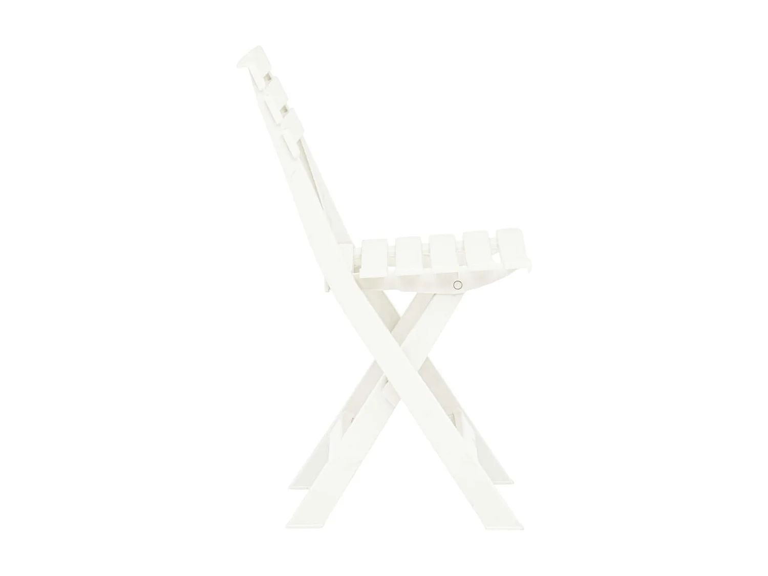 Chaises de jardin pliables 2 pcs Plastique Blanc SEF35042