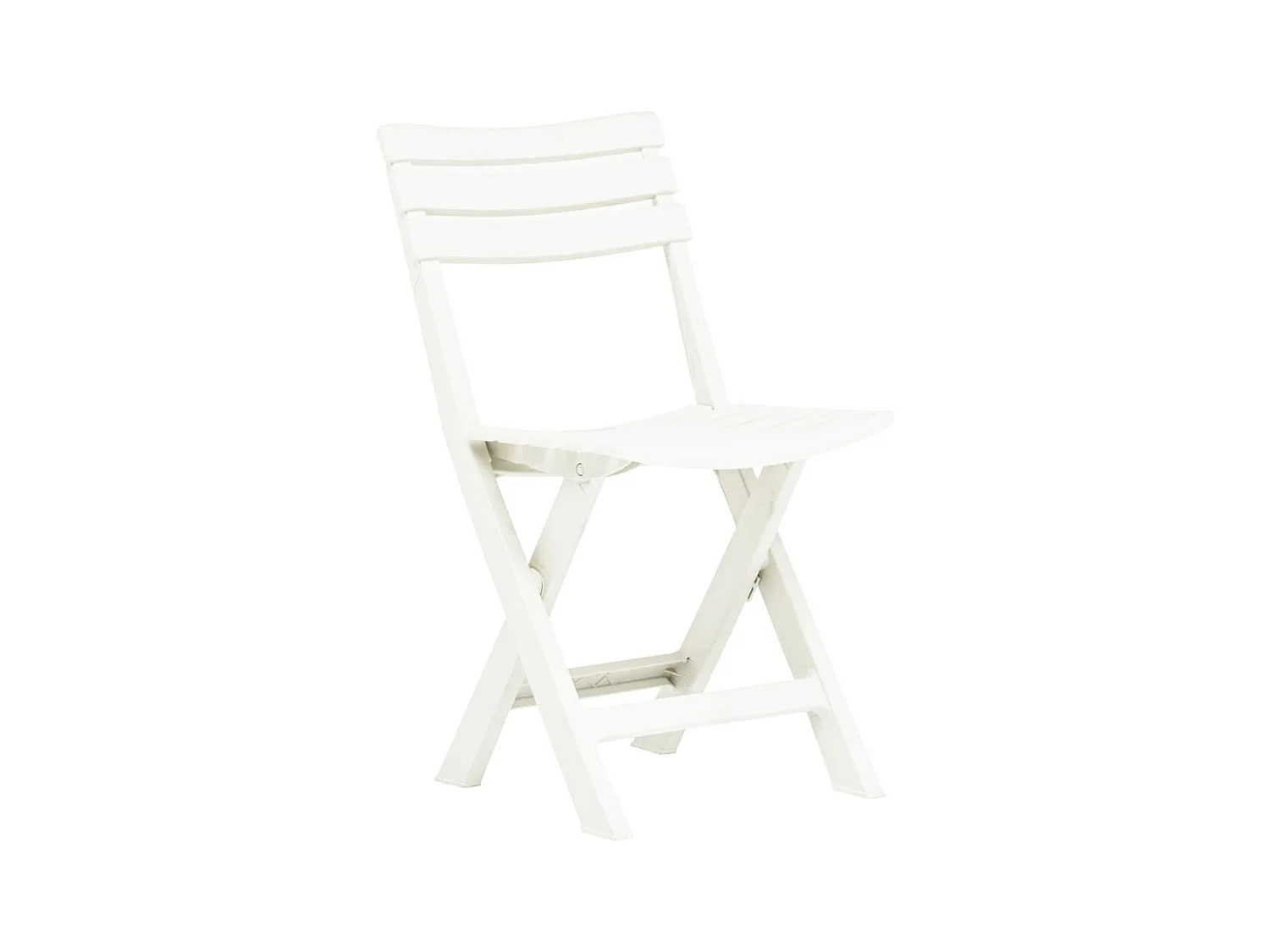 Chaises de jardin pliables 2 pcs Plastique Blanc SEF35042