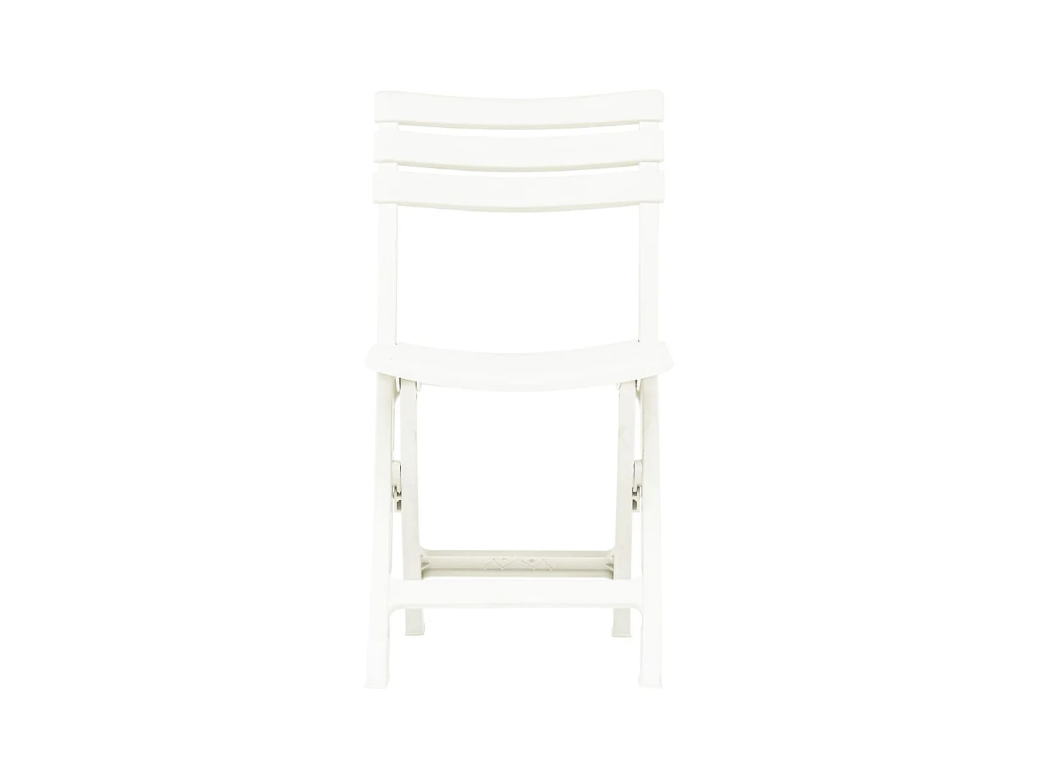 Chaises de jardin pliables 2 pcs Plastique Blanc SEF35042
