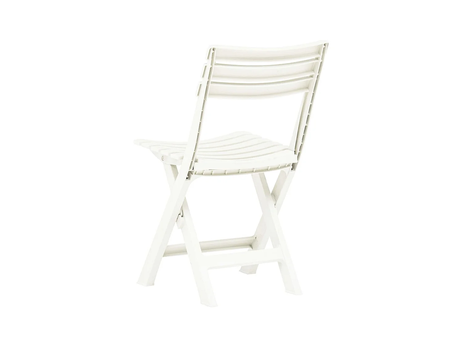 Chaises de jardin pliables 2 pcs Plastique Blanc SEF35042