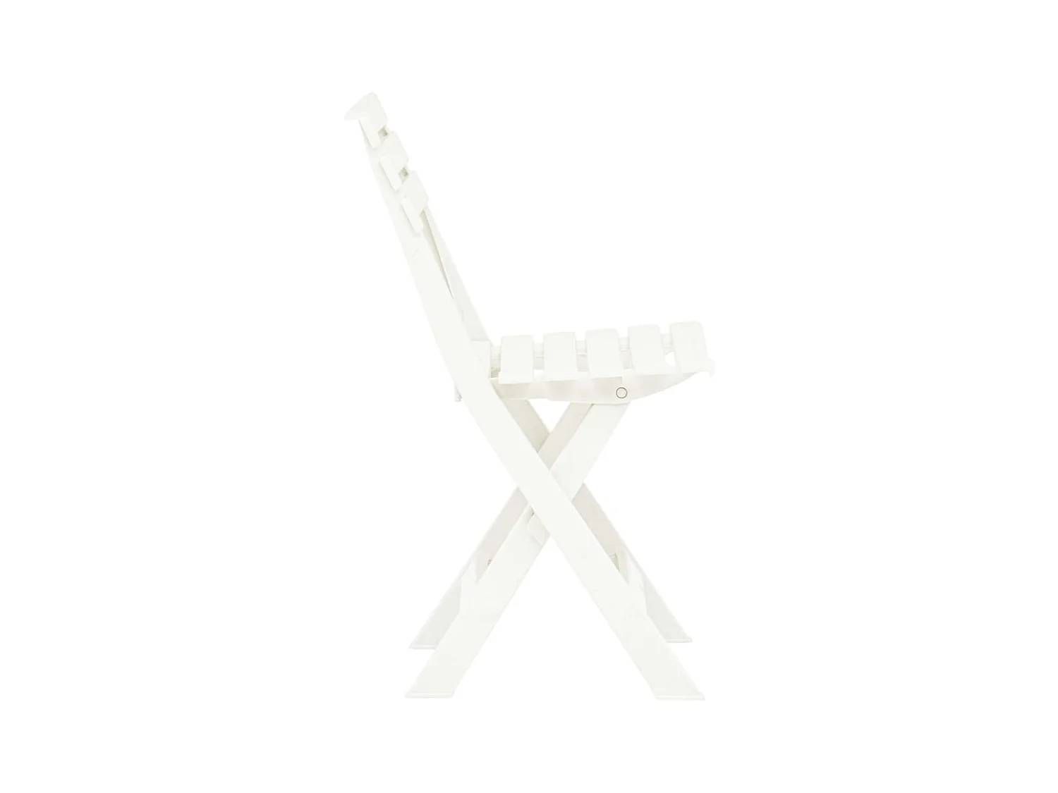 Chaises de jardin pliables 2 pcs Plastique Blanc SEF35042