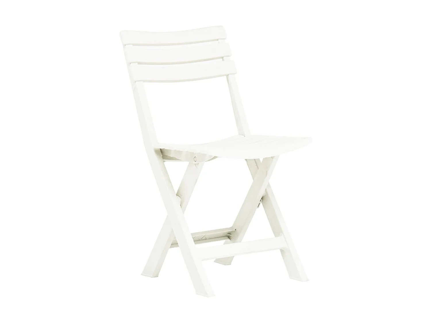 Chaises de jardin pliables 2 pcs Plastique Blanc SEF35042