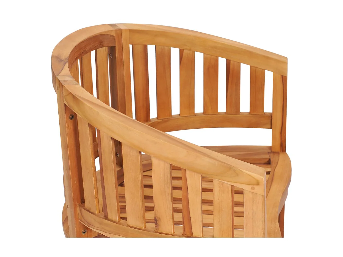 Chaise en forme de banane Bois de teck solide SEF33208