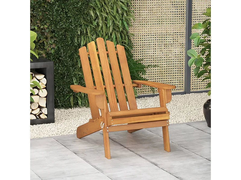 Chaise de jardin Adirondack Bois d'acacia massif SEF96489