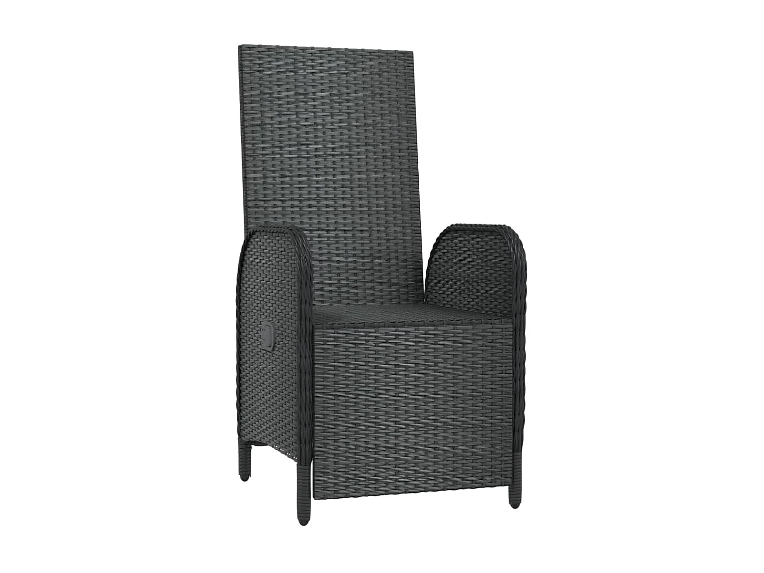 2 Stk.Garten-Relaxsessel | Fernsehsessel mit Kissen Poly Rattan Schwarz -gkd600602