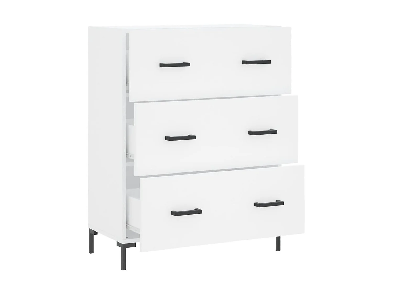 Sideboard Weiß Anrichte 69,5x34x90 cm Holzwerkstoff -RM48223