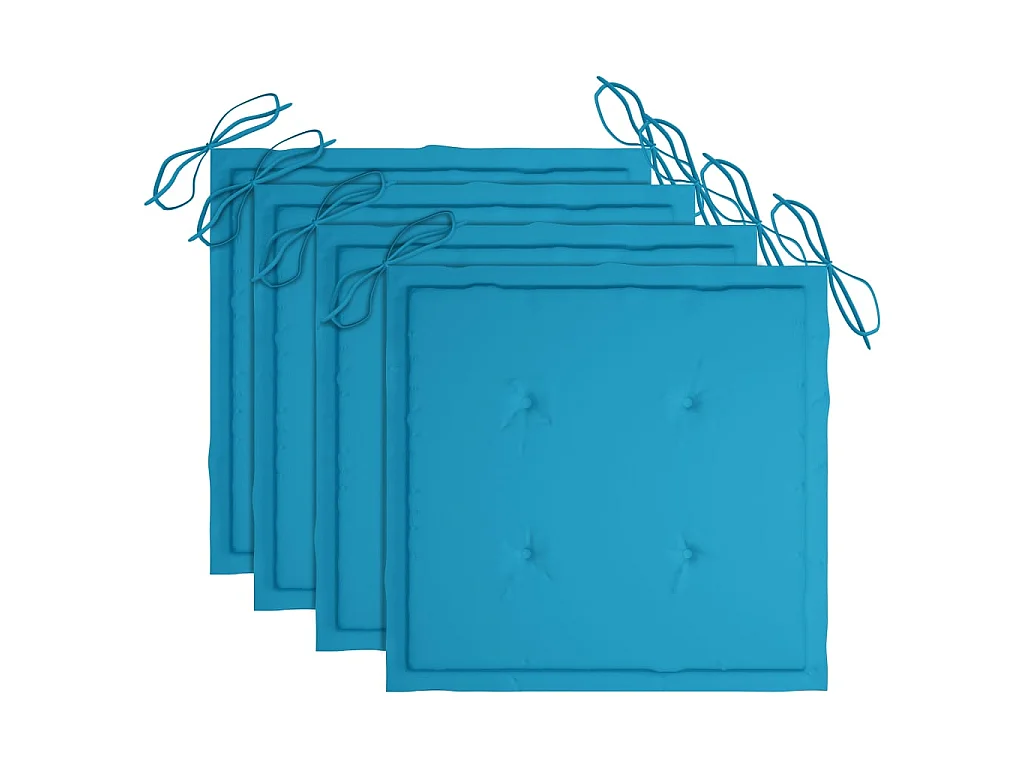 Sillas de comedor jardín con cojines 3 uds madera maciza acacia ES37579