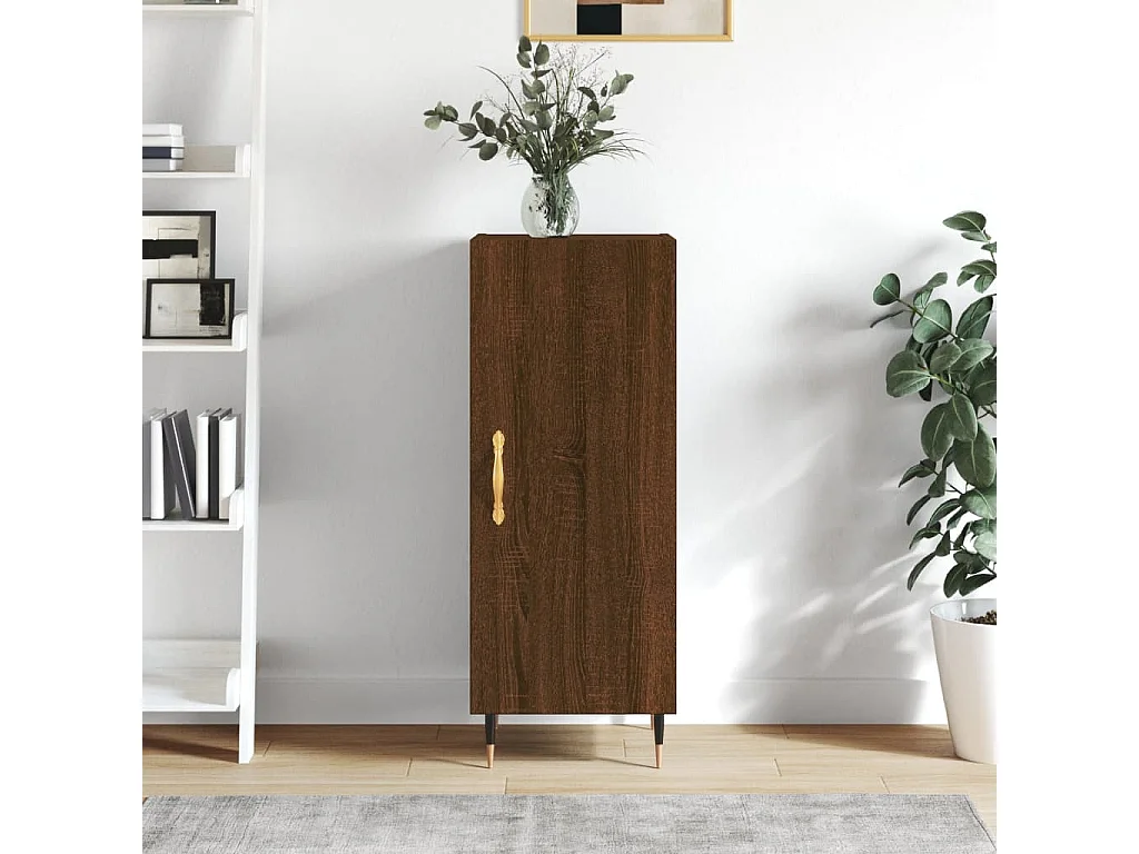 Sideboard Lowboard - Braun Eichen-Optik 34,5x34x90 cm Holzwerkstoff -RM13950