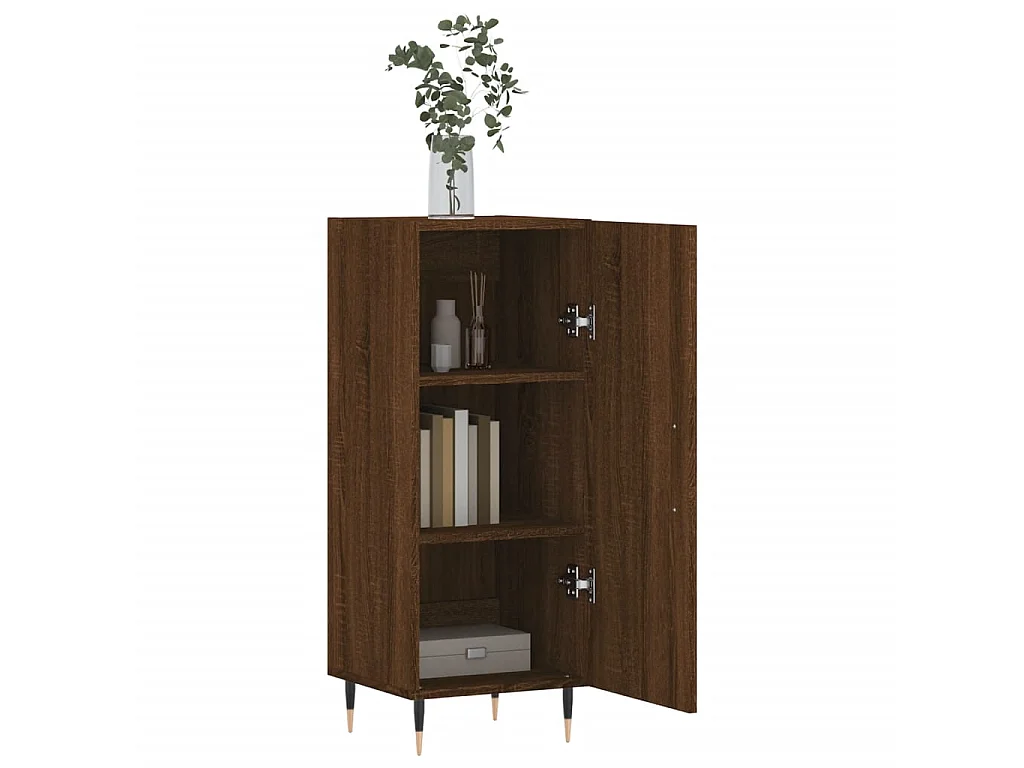 Sideboard Lowboard - Braun Eichen-Optik 34,5x34x90 cm Holzwerkstoff -RM13950