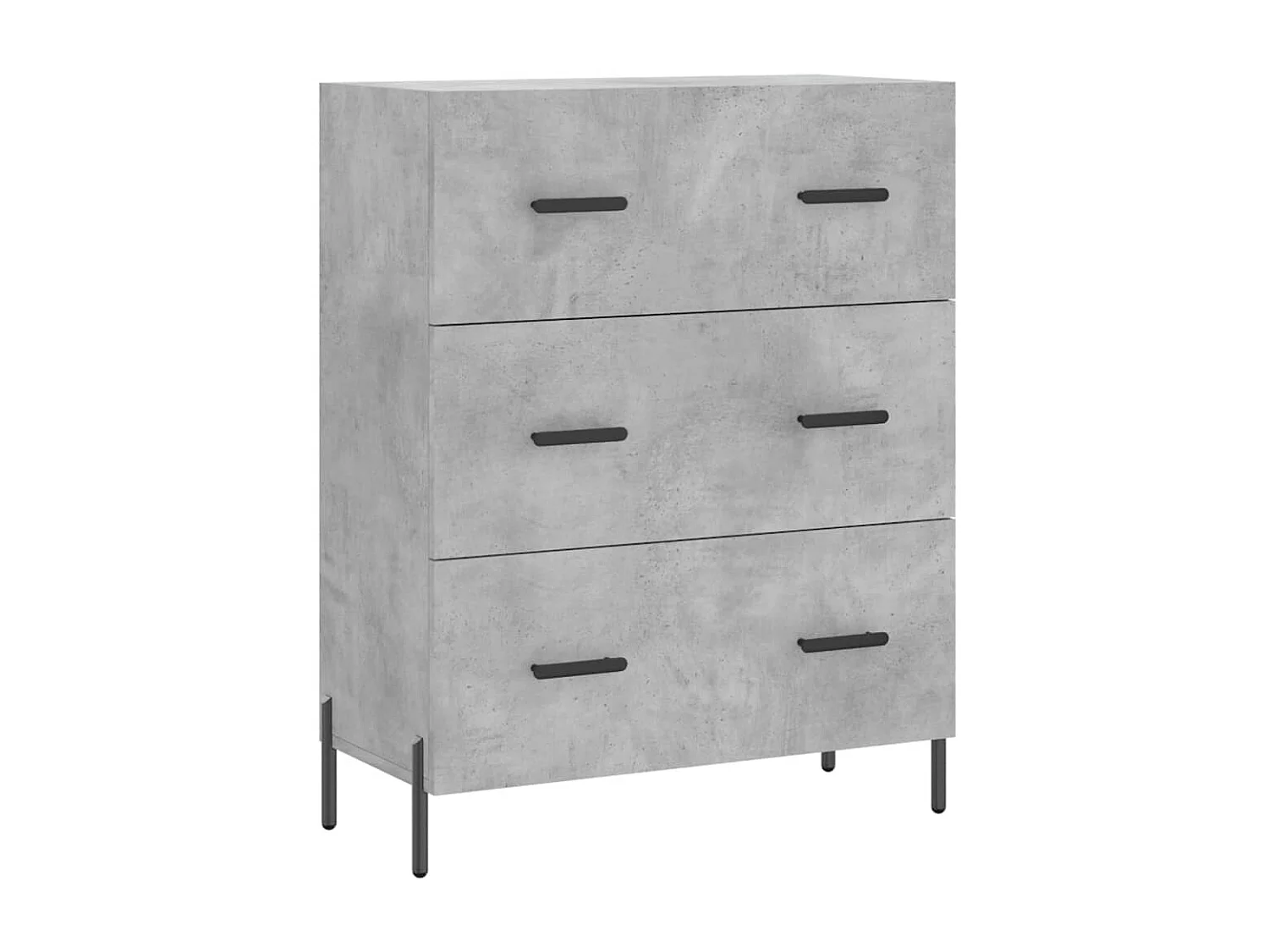 Sideboard Lowboard - Betongrau 69,5x34x90 cm Holzwerkstoff -RM44509