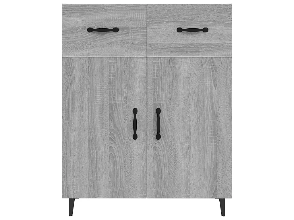 Sideboard Grau Sonoma - Lowboard 69,5x34x90 cm Holzwerkstoff -RM83965