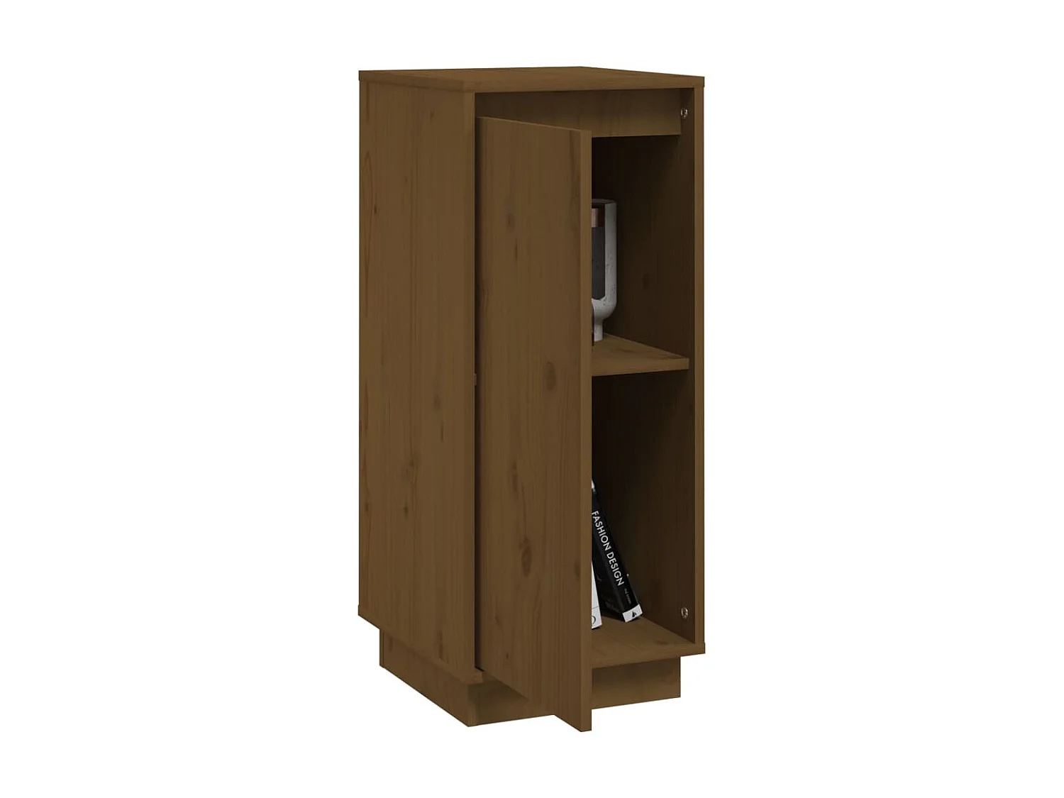 Sideboards im 2er-Set Lowboards Honigbraun 31,5x34x75 cm Massivholz Kiefer -RM19476