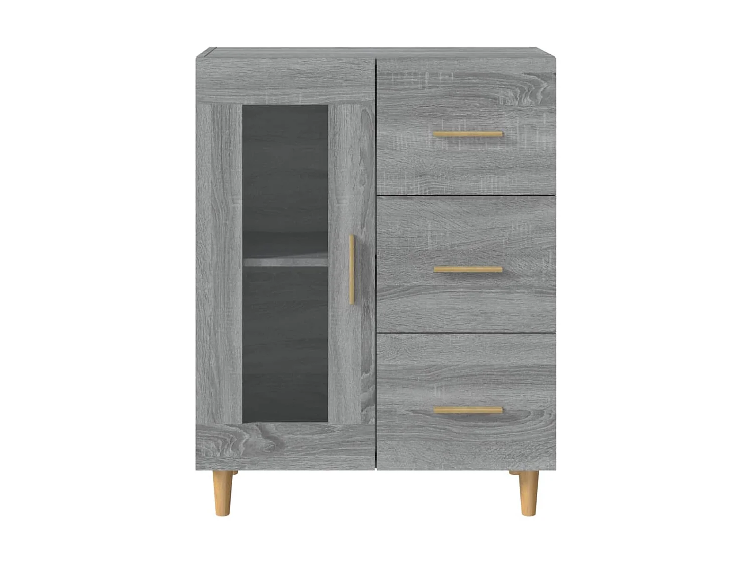Sideboard Grau Sonoma - Lowboard 69,5x34x90 cm Holzwerkstoff -RM43919