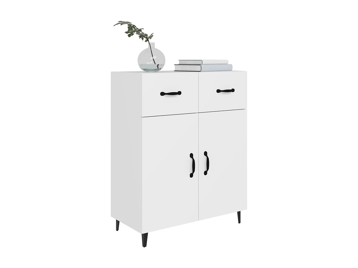 Sideboard Weiß Anrichte 69,5x34x90 cm Holzwerkstoff -RM30334