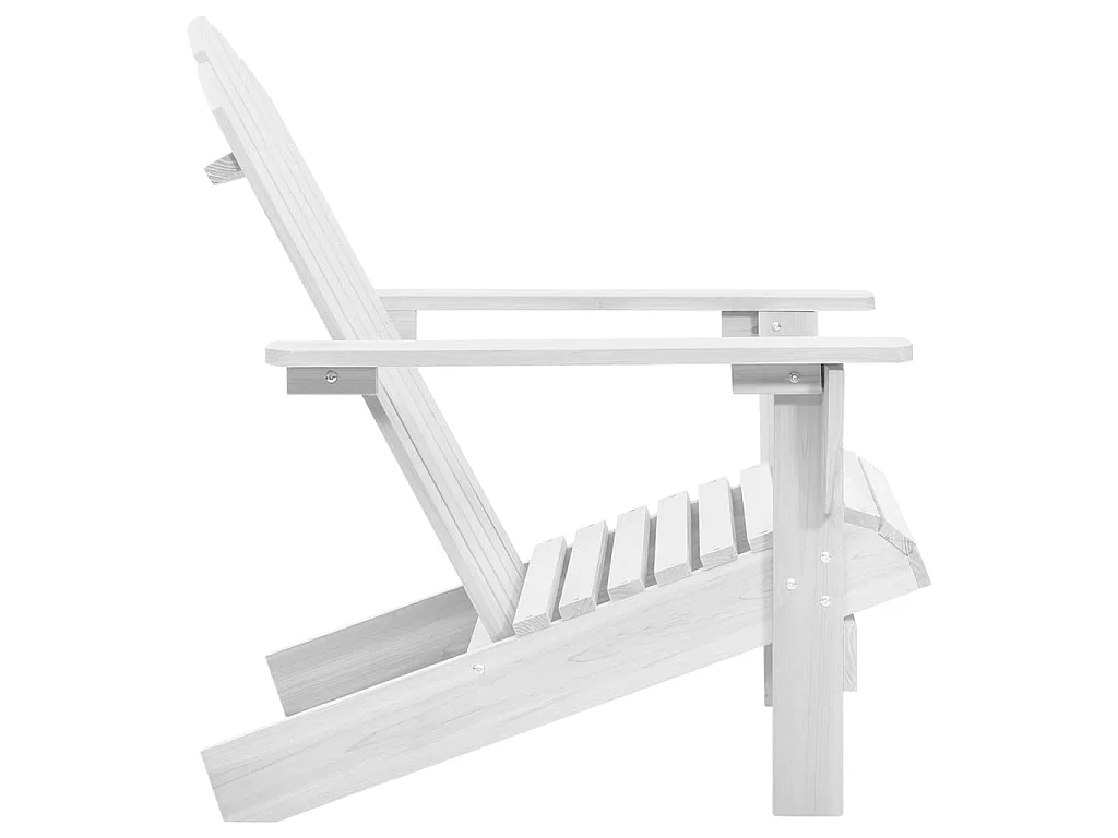 Chaise de jardin bois blanc SEF95581