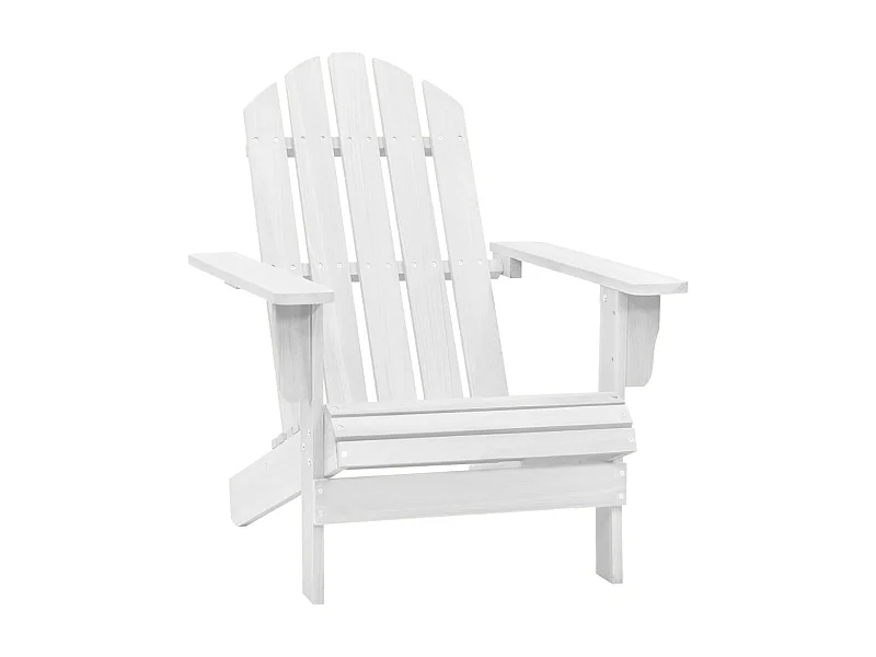 Chaise de jardin bois blanc SEF95581
