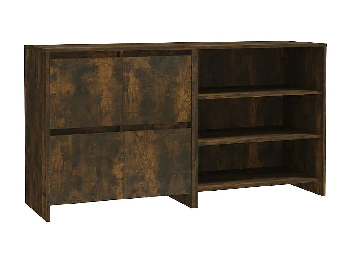 2-tlg. Sideboard Anrichte Räuchereiche Holzwerkstoff -RM87409