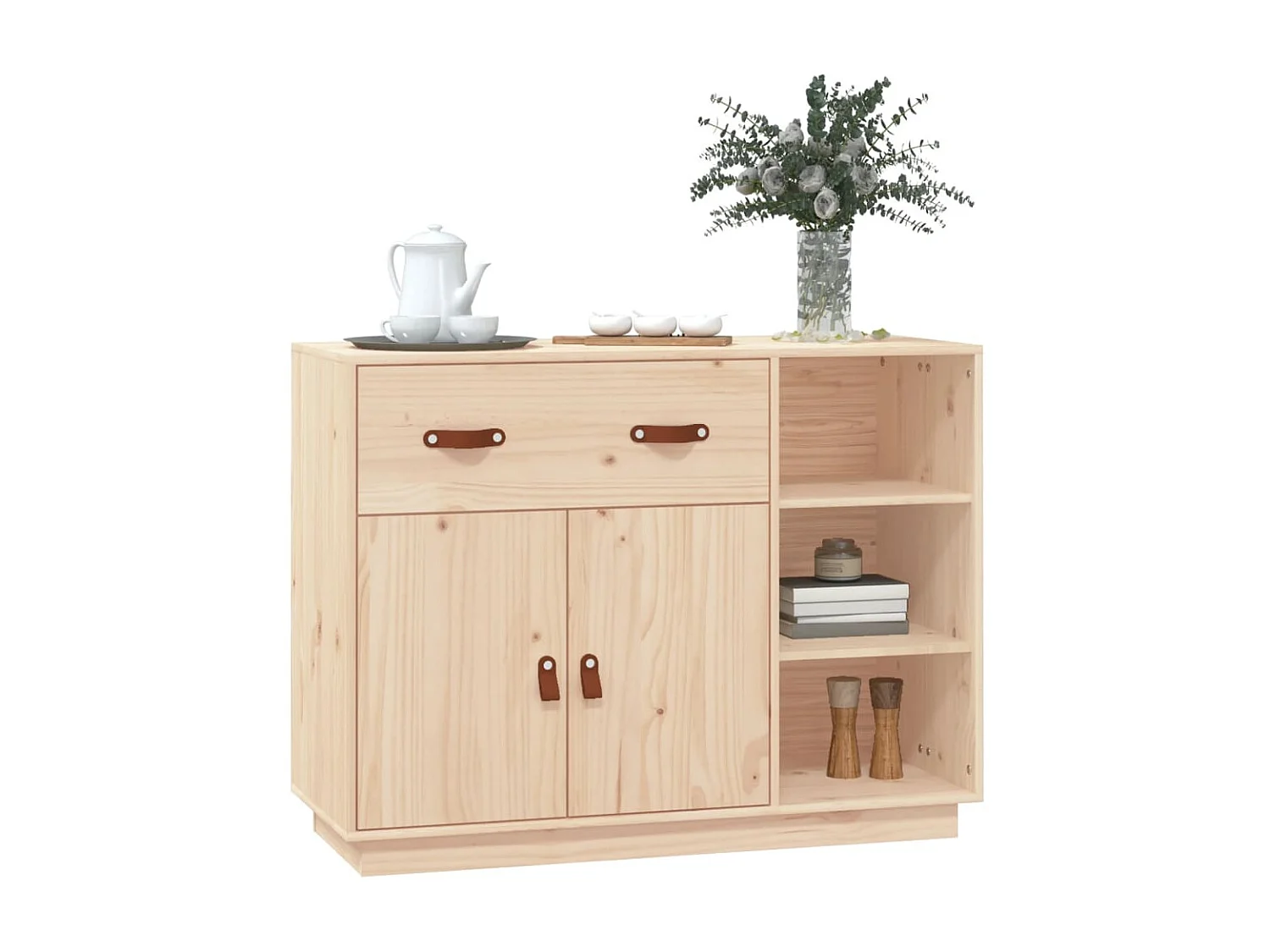 Sideboard Lowboard - 98,5x40x75 cm Massivholz Kiefer -RM31224