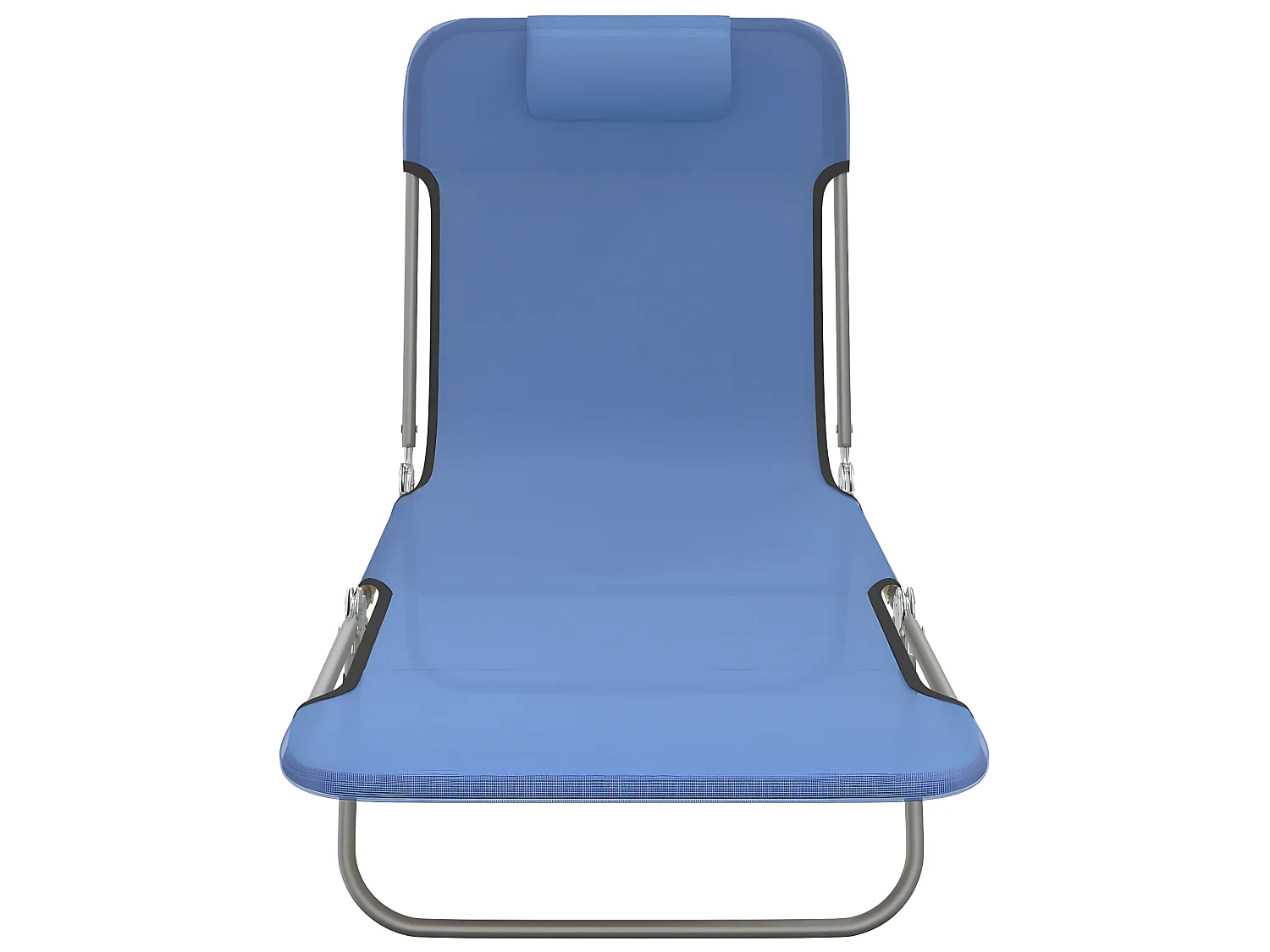 Espreguiçadeiras dobráveis 2 pcs textilene e aço azul PT526491