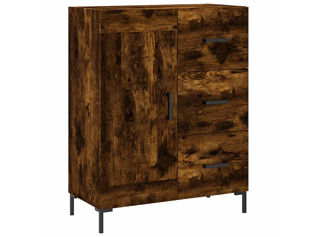 Sideboard Anrichte Räuchereiche 69,5x34x90 cm Holzwerkstoff -RM13676
