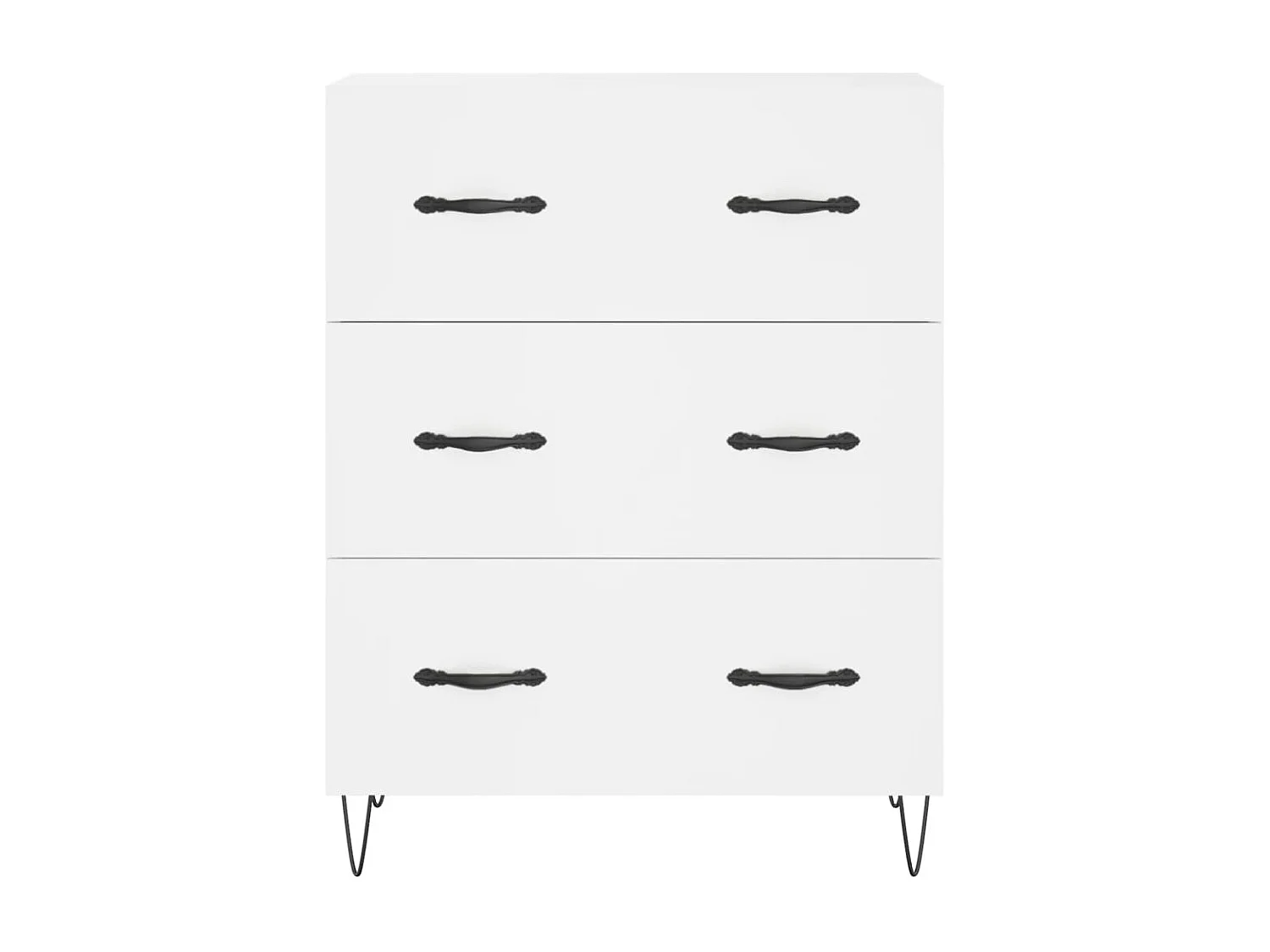 Sideboard Weiß Anrichte 69,5x34x90 cm Holzwerkstoff -RM12955