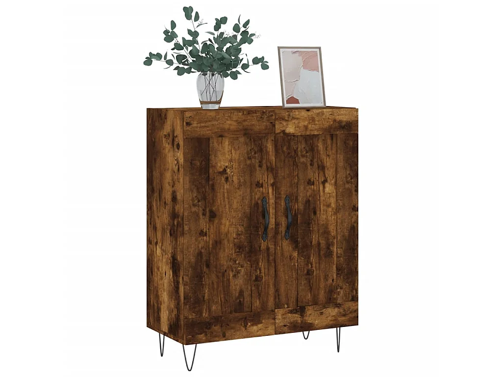 Sideboard Anrichte Räuchereiche 69,5x34x90 cm Holzwerkstoff -RM17211