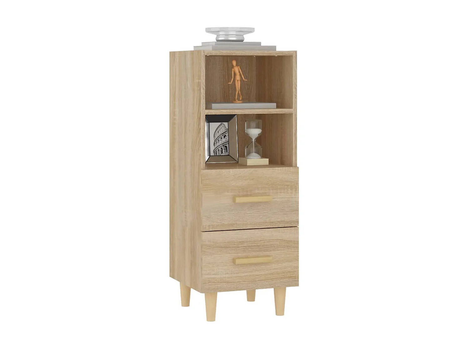 Sideboard Anrichte Sonoma-Eiche 34,5x34x90 cm Holzwerkstoff -RM52439