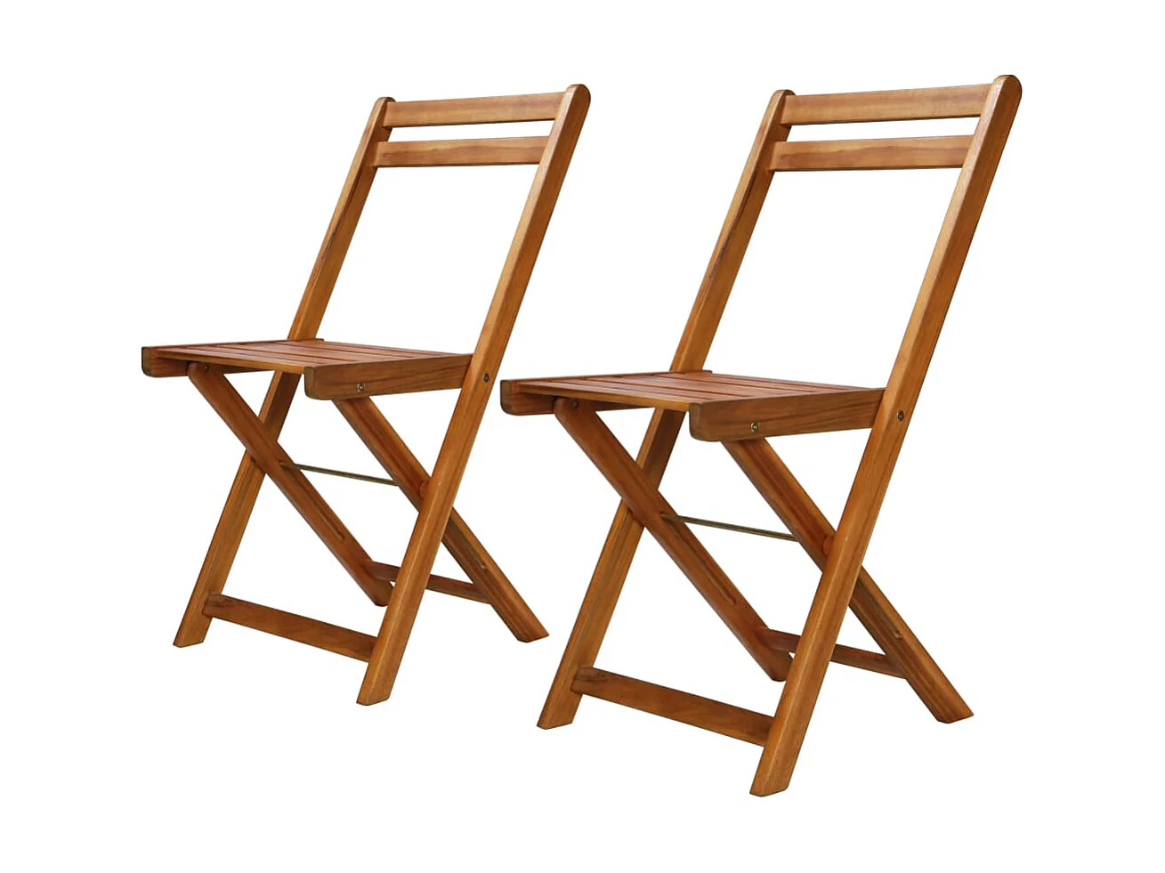 Sillas de bistró 2 unidades madera maciza de acacia ES79546