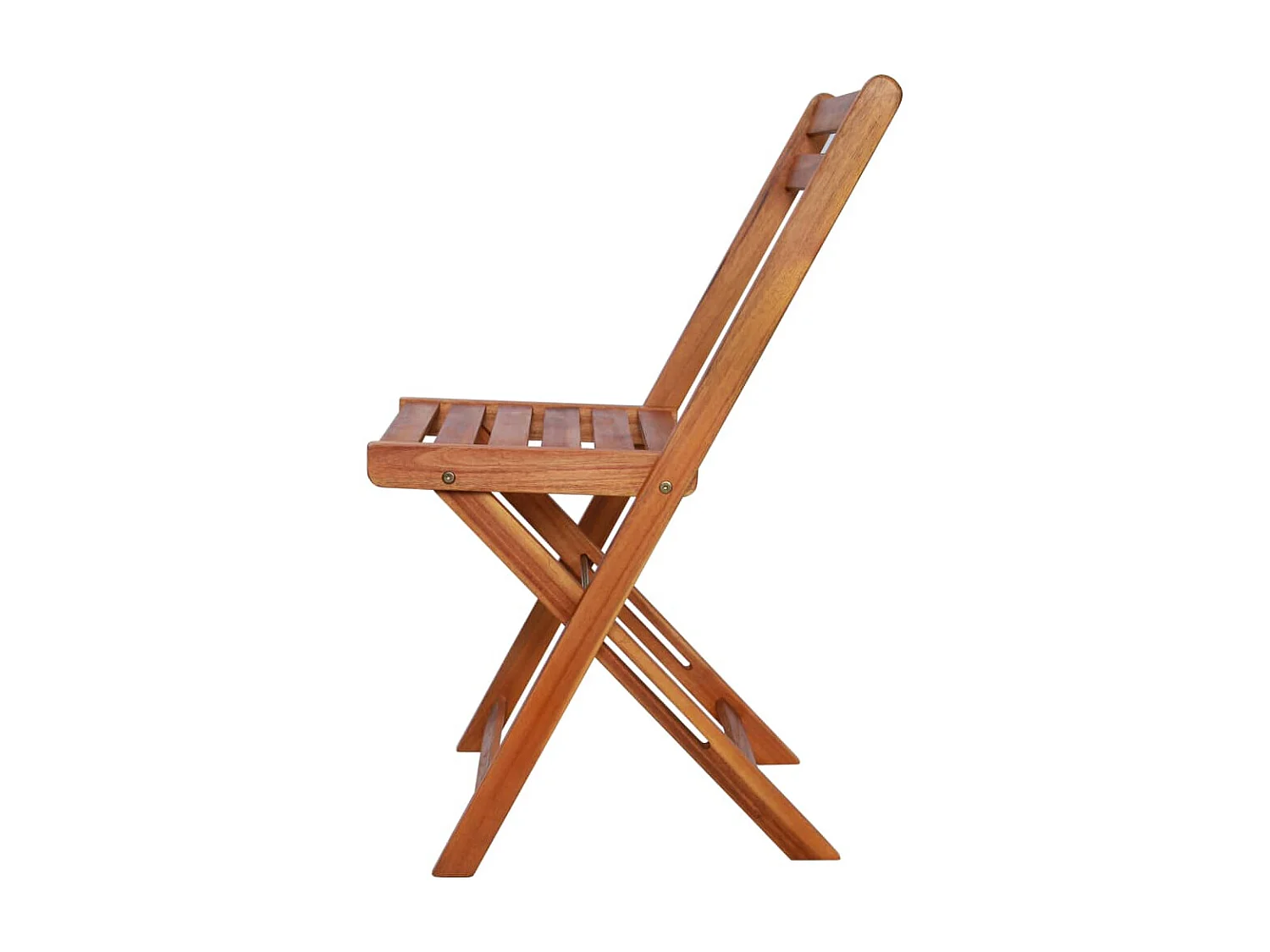 Chaises de bistro d'extérieur 2 pcs Bois d'acacia solide SEF79751