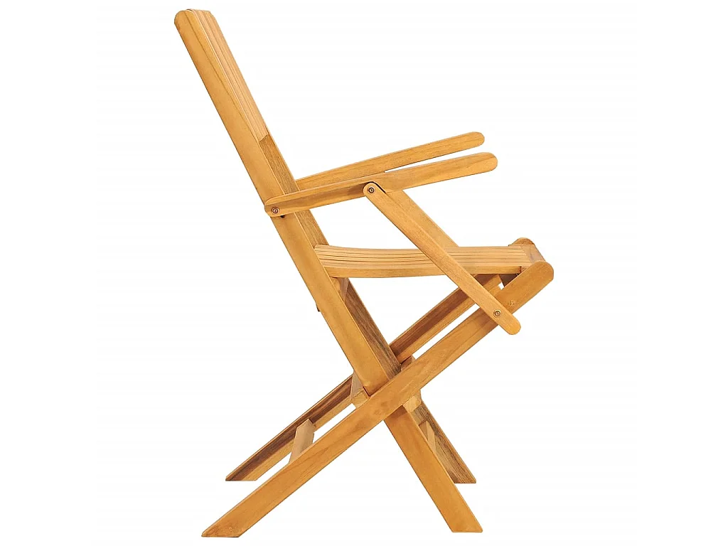 Chaises de jardin pliantes 2 pcs 55x61x90 cm bois massif teck SEF33243