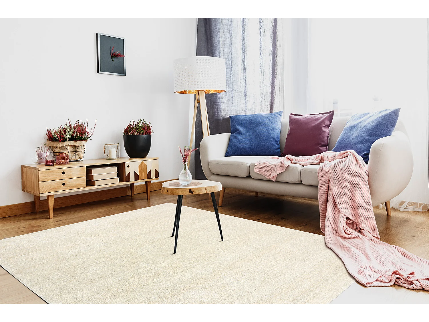 Tapis PURE Diamants 5742-17733 crème 120x160 cm