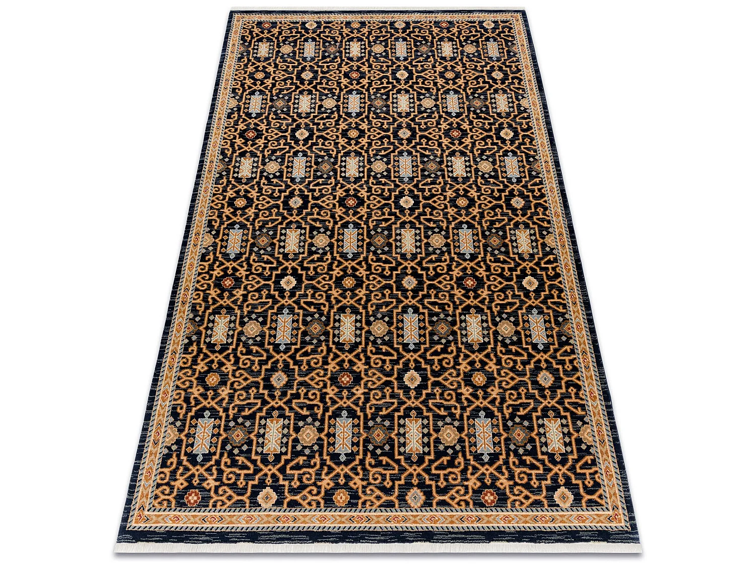 Tapijt KESHAN oosters klassiek 7521/53555 beige / blauw 80x145 cm