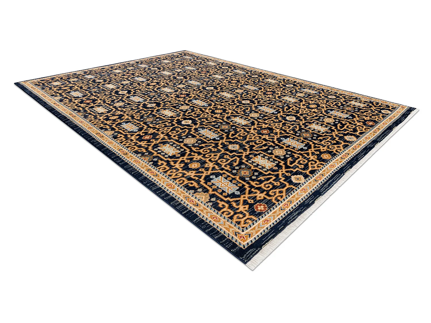 Tapijt KESHAN oosters klassiek 7521/53555 beige / blauw 80x145 cm