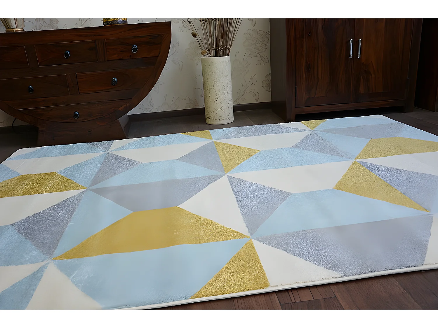 Tapijt NORDIC BLOKKEERT Geel G4578 180x270 cm